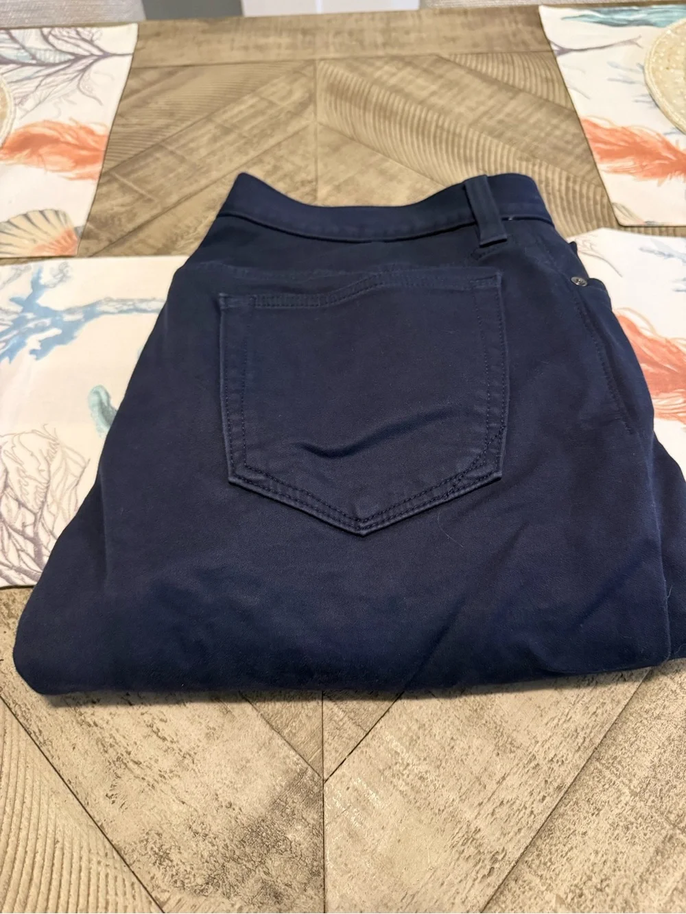 Banana Republic Traveler Navy Slim Dress Pants